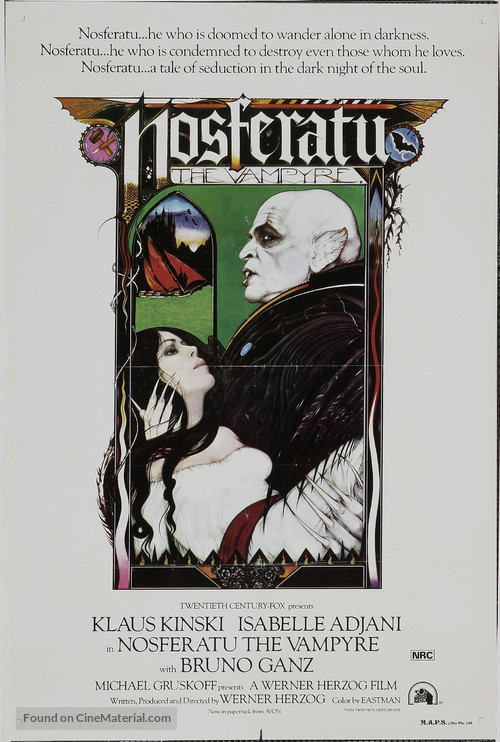 Nosferatu: Phantom der Nacht - Australian Theatrical movie poster
