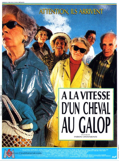 &Agrave; la vitesse d&#039;un cheval au galop - French Movie Poster