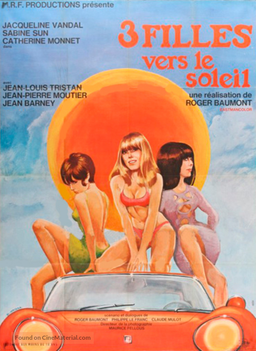 Trois filles vers le soleil - French Movie Poster