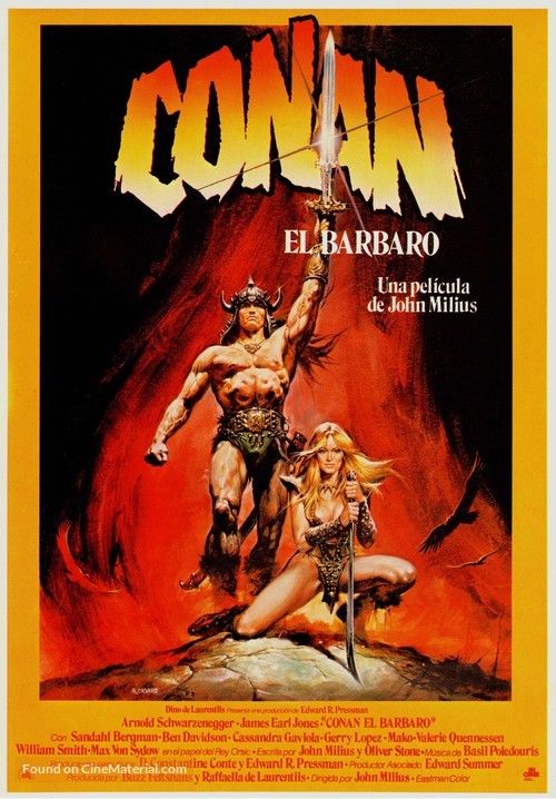 Conan The Barbarian - Spanish Movie Poster