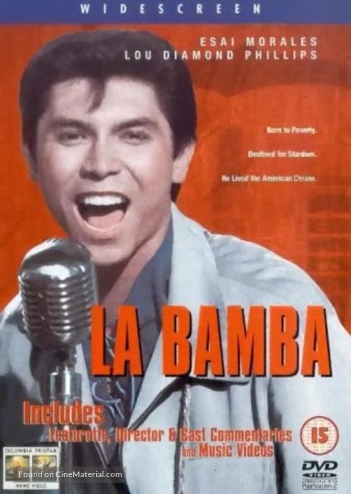 La Bamba - British DVD movie cover