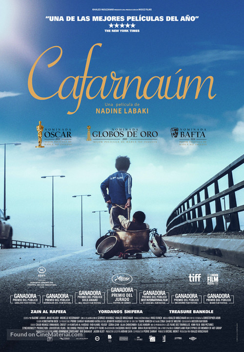 Cafarna&uacute;m - Spanish Movie Poster