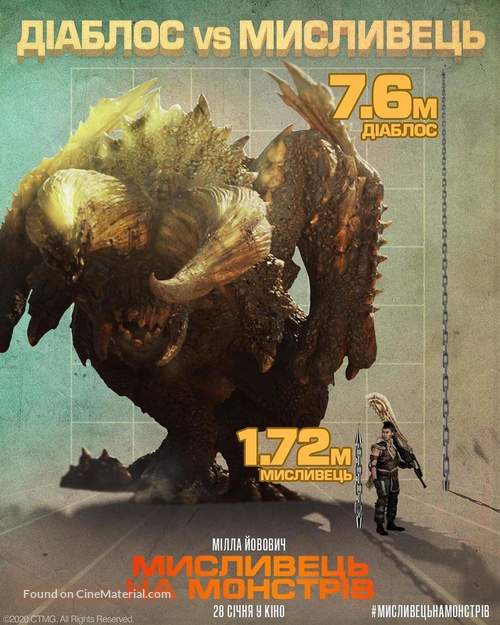 Monster Hunter - Ukrainian Movie Poster