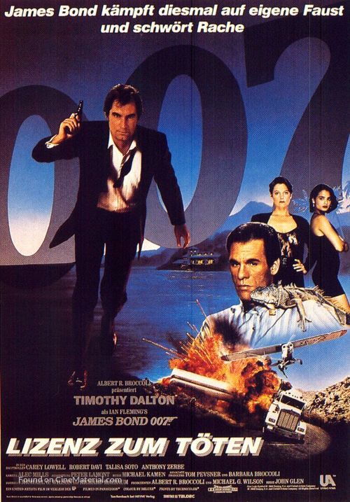 Licence To Kill - German Movie Poster