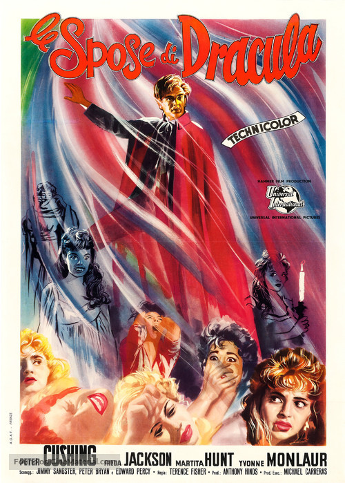 The Brides of Dracula - Italian Movie Poster