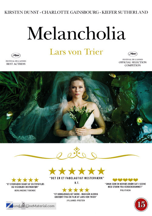 Melancholia - Danish DVD movie cover