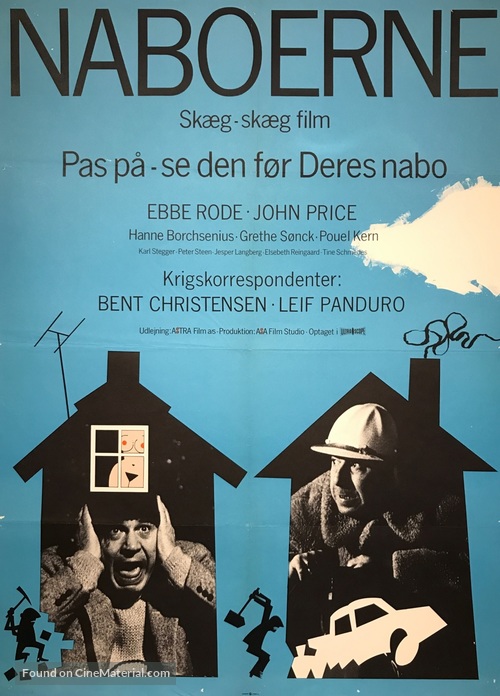Naboerne - Danish Movie Poster