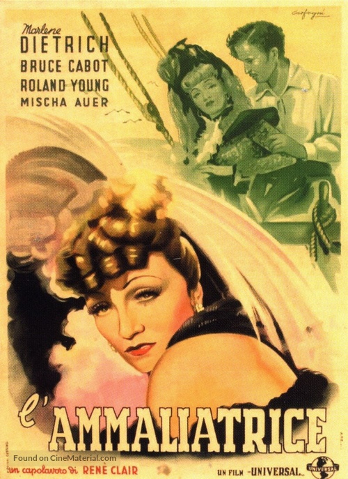 The Flame of New Orleans - Italian Movie Poster