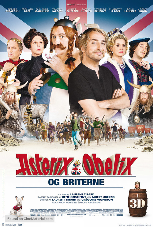 Ast&eacute;rix et Ob&eacute;lix: Au Service de Sa Majest&eacute; - Danish Movie Poster