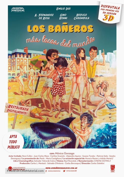 Los ba&ntilde;eros m&aacute;s locos del mundo - Argentinian Re-release movie poster