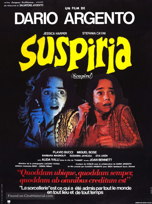 Suspiria - French Movie Poster
