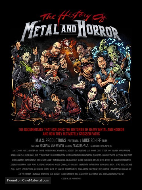 The History of Metal and Horror - Movie Poster