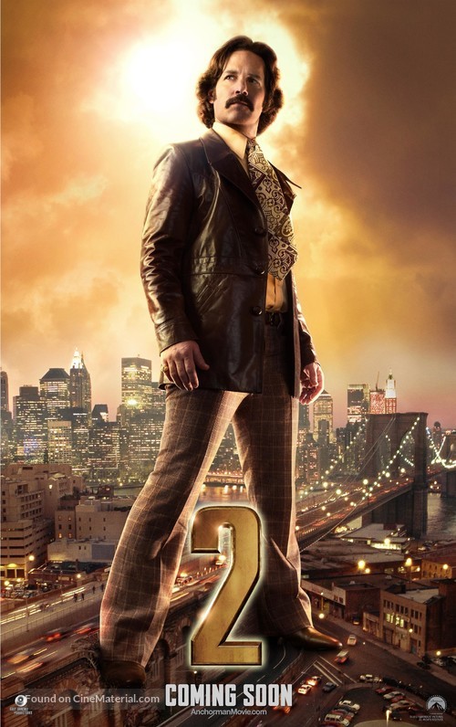 Anchorman 2: The Legend Continues - British Movie Poster