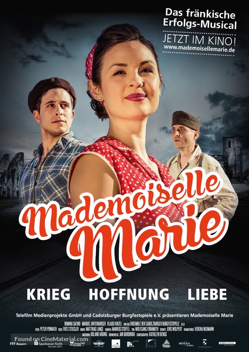 Mademoiselle Marie - German Movie Poster