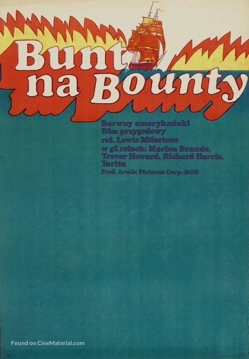 Mutiny on the Bounty - Polish Movie Poster