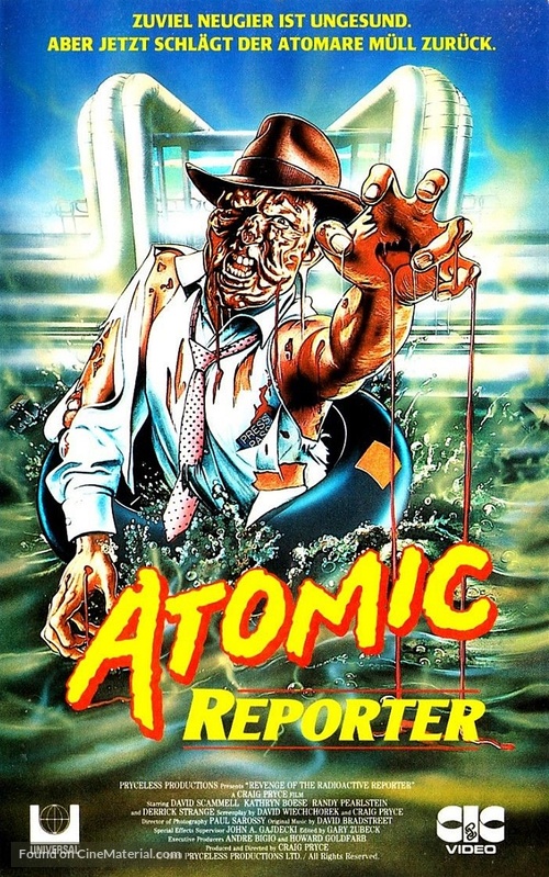 Revenge of the Radioactive Reporter - German VHS movie cover