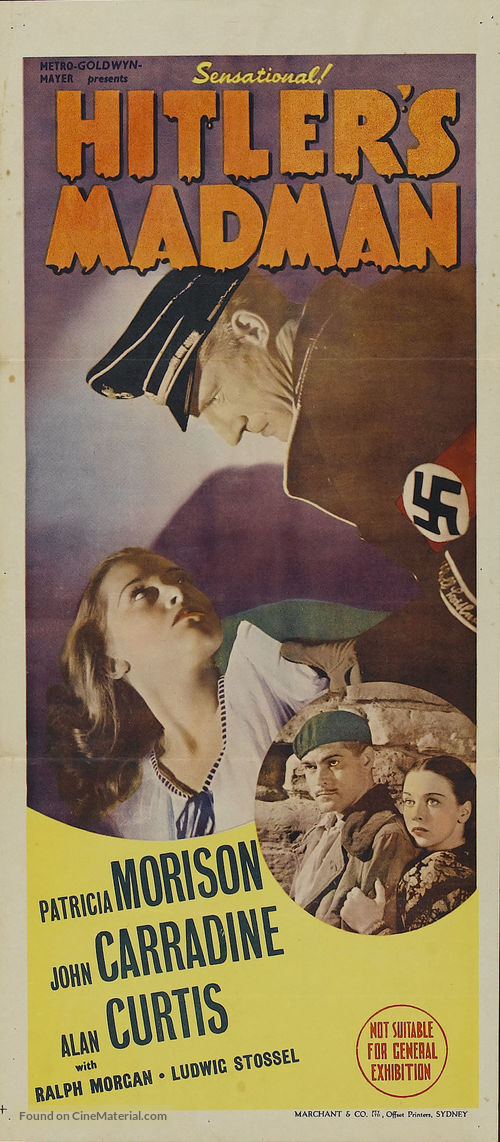 Hitler&#039;s Madman - Australian Movie Poster