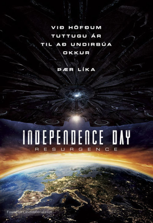 Independence Day: Resurgence - Icelandic Movie Poster