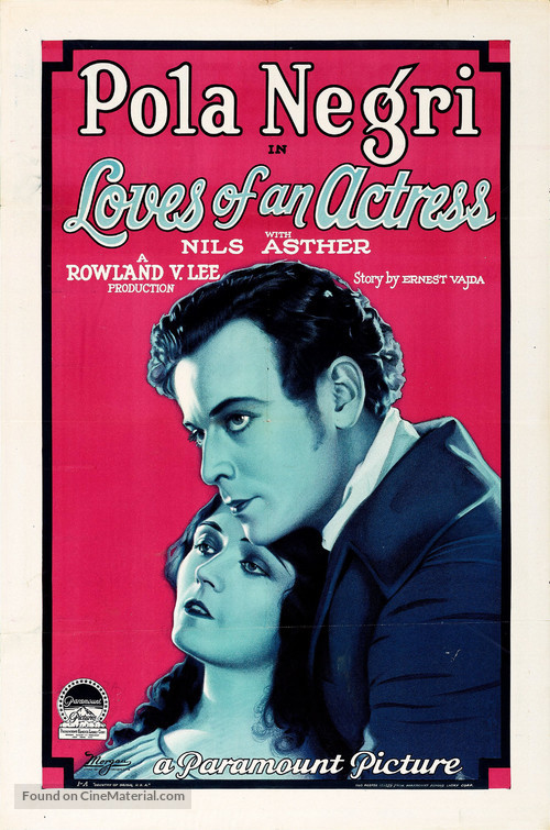 Loves of an Actress - Movie Poster