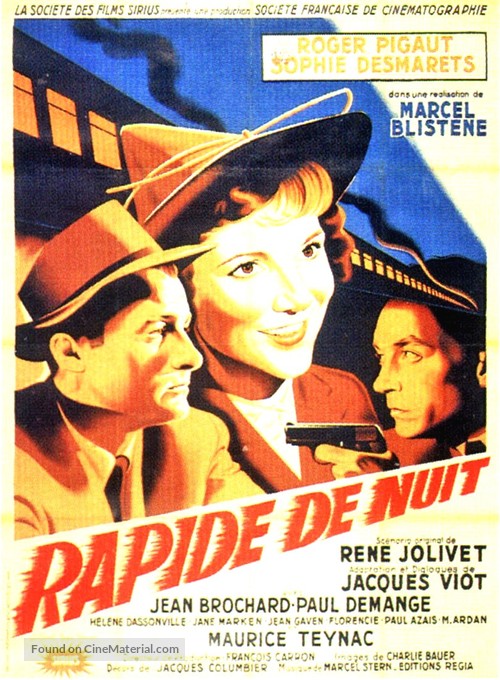 Rapide de nuit - French Movie Poster