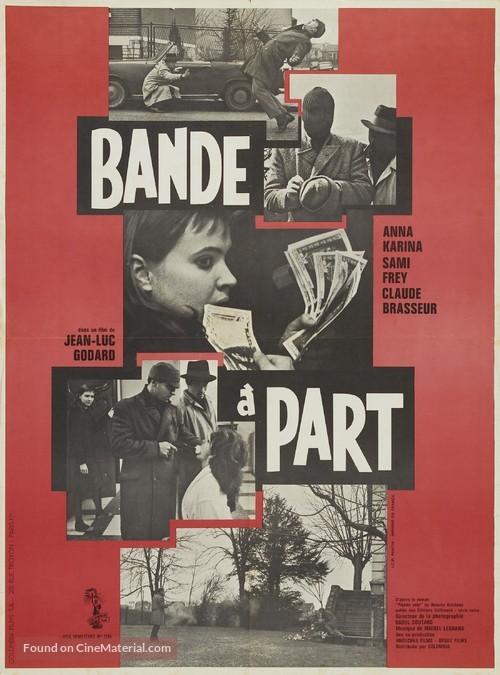 Bande &agrave; part - French Movie Poster