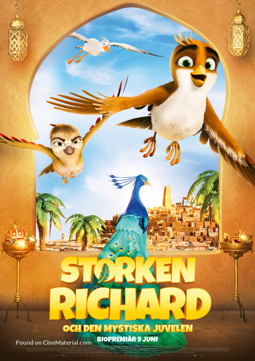 Richard the Stork and the Mystery of the Great Jewel - Swedish Movie Poster