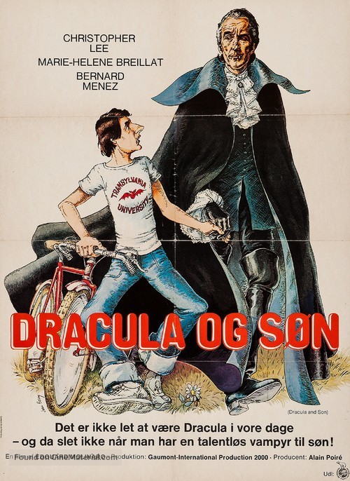 Dracula p&egrave;re et fils - Danish Movie Poster