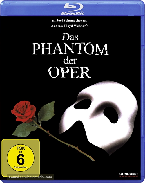 The Phantom Of The Opera - German Movie Cover