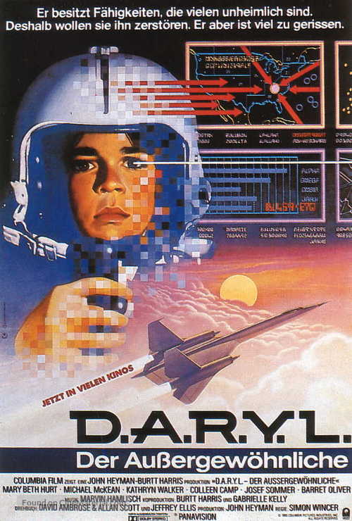 D.A.R.Y.L. - German Movie Poster