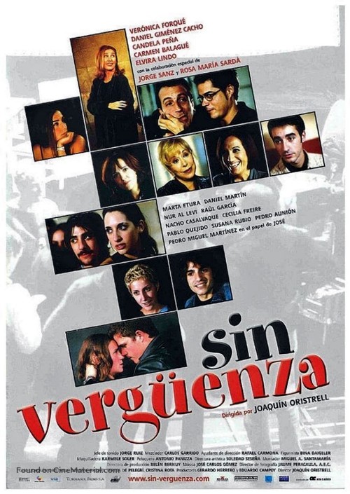 Sin verg&uuml;enza - Spanish Movie Poster