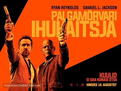 The Hitman&#039;s Bodyguard - Estonian Movie Poster