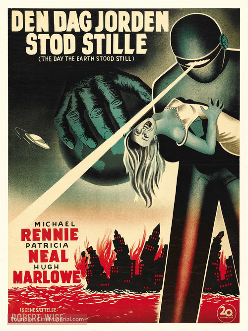 The Day the Earth Stood Still - Danish Movie Poster