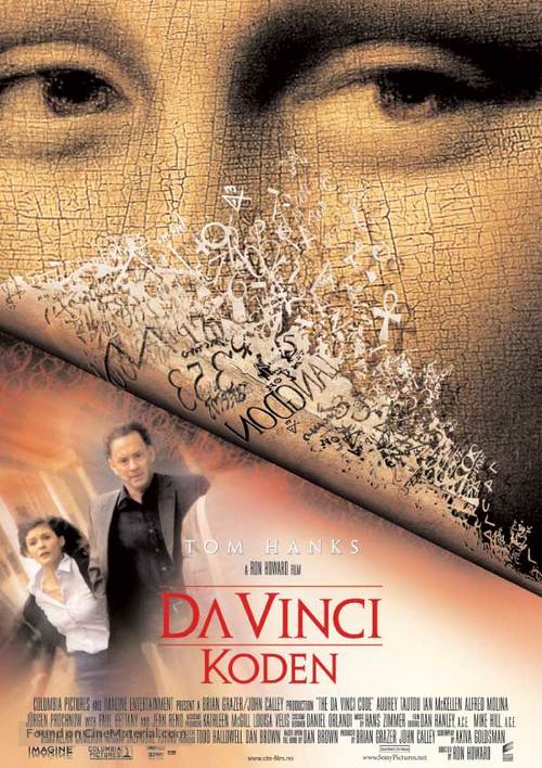 The Da Vinci Code - Norwegian Movie Cover