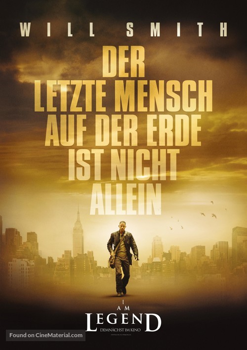 I Am Legend - German Movie Poster