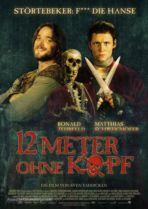Zw&ouml;lf Meter ohne Kopf - German Movie Poster