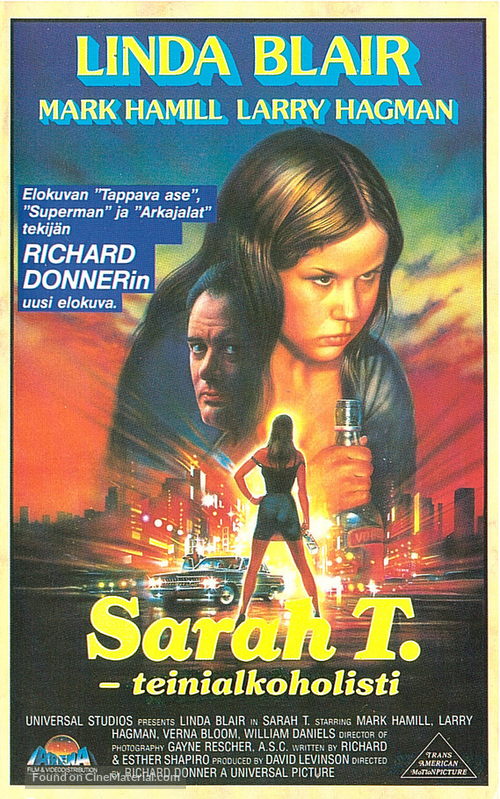 Sarah T. - Portrait of a Teenage Alcoholic - Finnish VHS movie cover