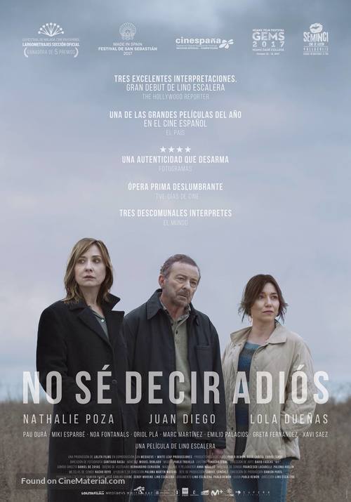 No s&eacute; decir adi&oacute;s - Spanish Movie Poster