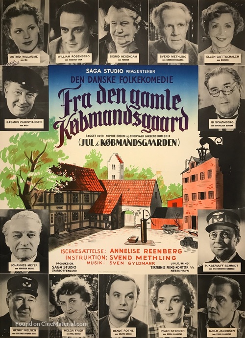 Fra den gamle K&oslash;bmandsgaard - Danish Movie Poster