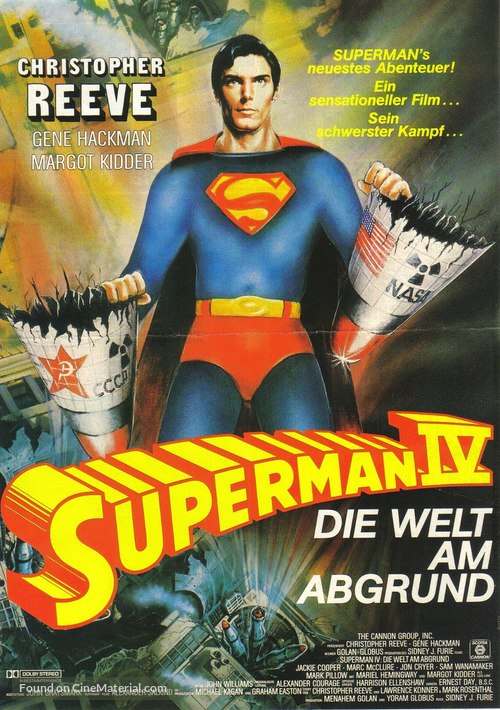 Superman IV: The Quest for Peace - German Movie Poster