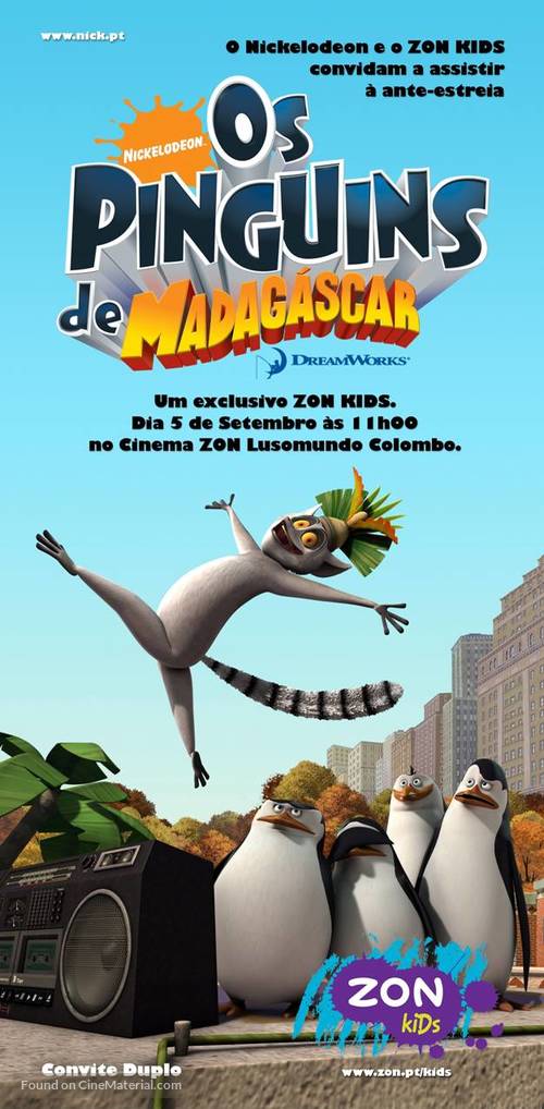 &quot;The Penguins of Madagascar&quot; - Portuguese Movie Poster