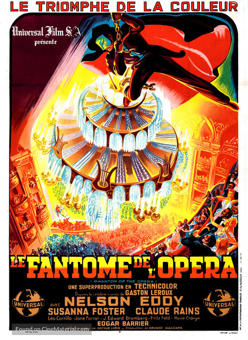 Phantom of the Opera - French Movie Poster