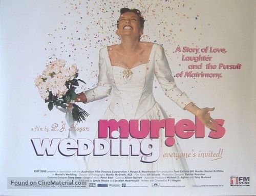 Muriel&#039;s Wedding - British Movie Poster