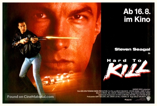 Hard To Kill - German Movie Poster