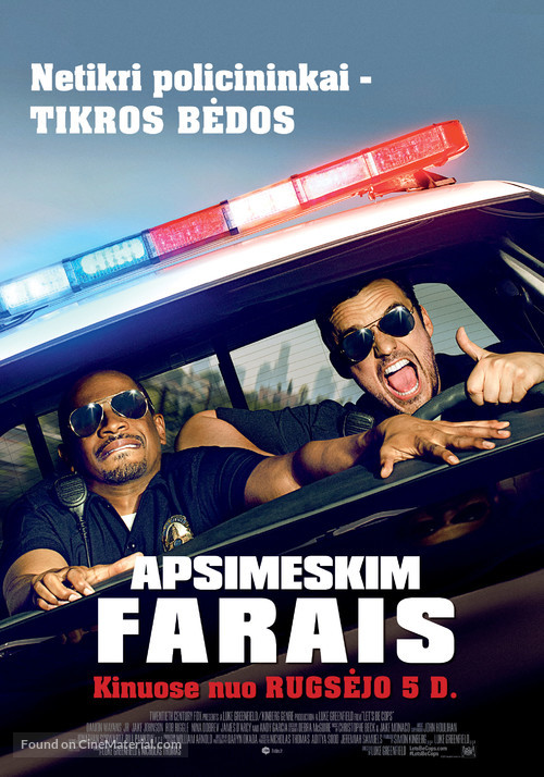 Let&#039;s Be Cops - Lithuanian Movie Poster