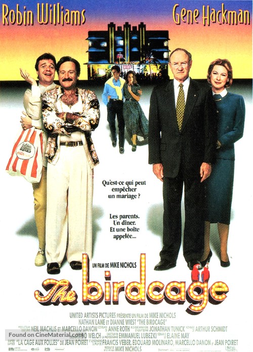 The Birdcage - French Movie Poster
