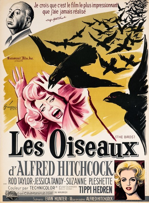 The Birds - French Movie Poster