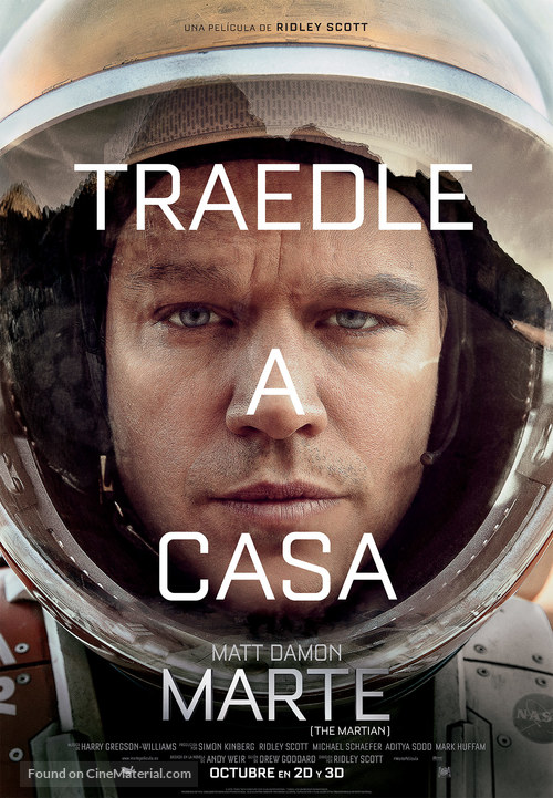 The Martian - Spanish Movie Poster