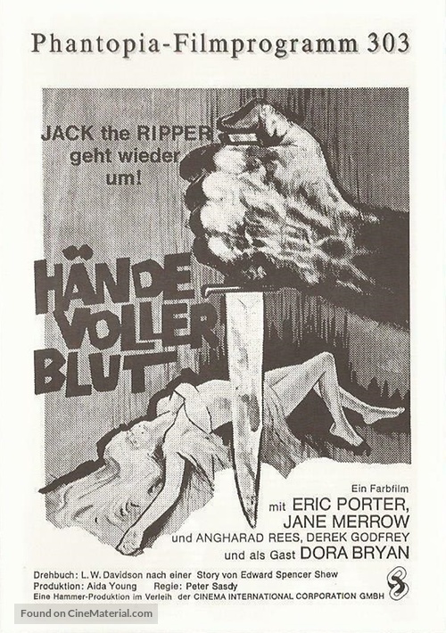Hands of the Ripper - German poster
