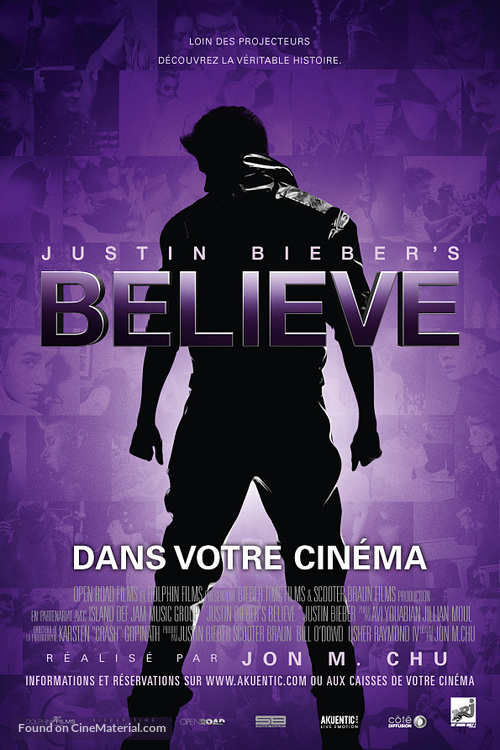 Justin Bieber&#039;s Believe - French Movie Poster