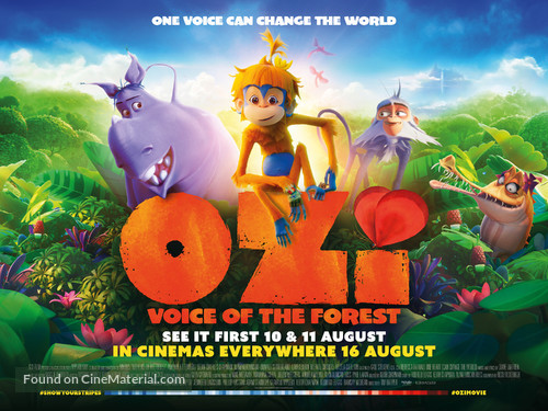 Ozi: Voice of the Forest - British Movie Poster